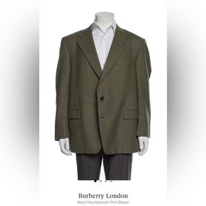 Burberry Mens Houndstooth Blazer Great Condition.
